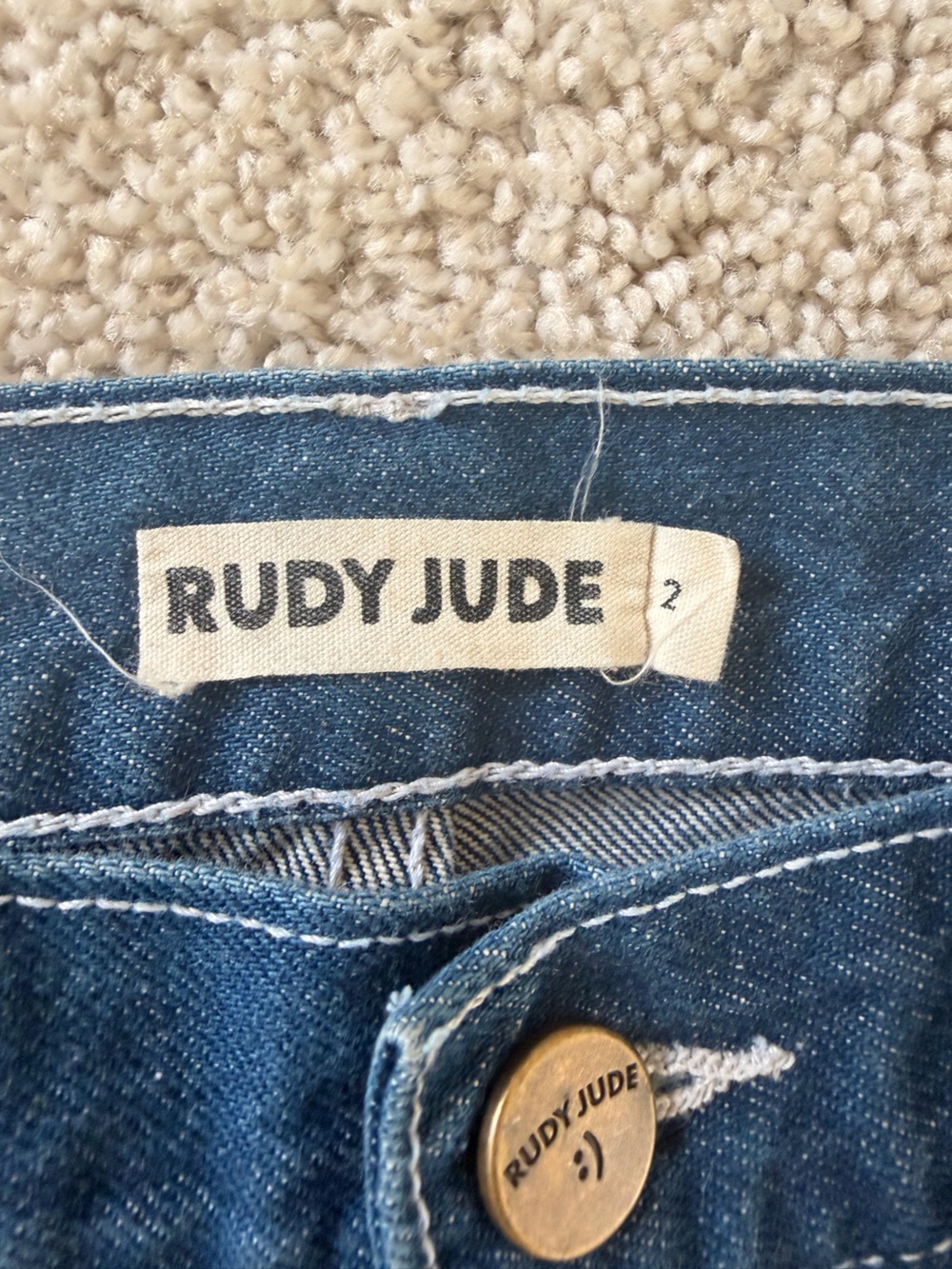 Rudy Jude Adult Utility Jeans in Classic Indigo Size 2/28 - Picture 6 of 9